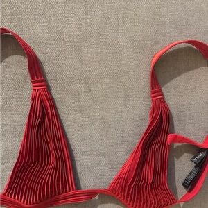 La Perla Red Pleated Bra